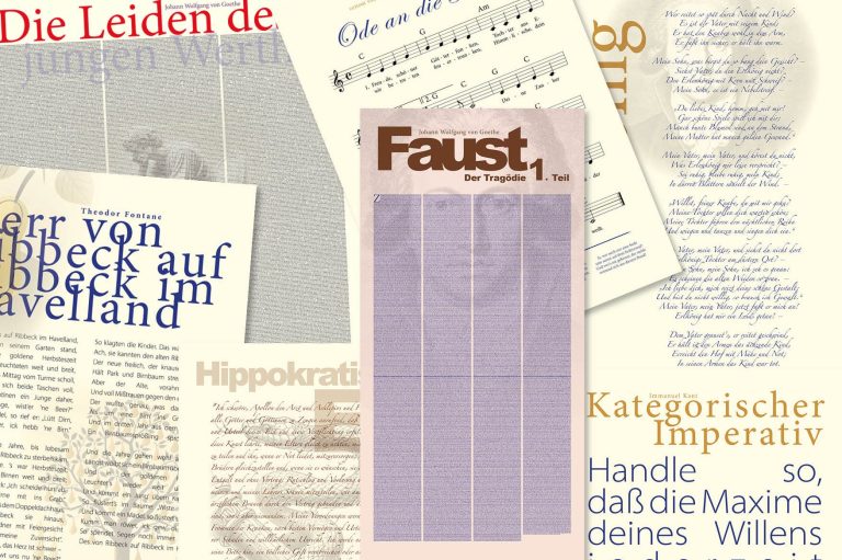 Collage von verschiedenen Posterwerken vom Künstler Michael Nackowitsch